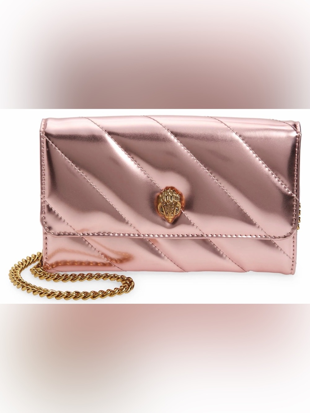 KURT GEIGER Soho Leather Wallet On A Chain - Picture 2 of 6